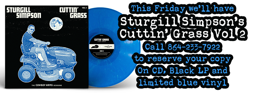 Sturgull Simpson Raids His Own Catalog For A Bluegrass Album Cuttin Grass Vol 2 The Cowboy Arms Sessions Out This Friday On Indie Store Only Blue Vinyl Lp And Cd Horizon Records